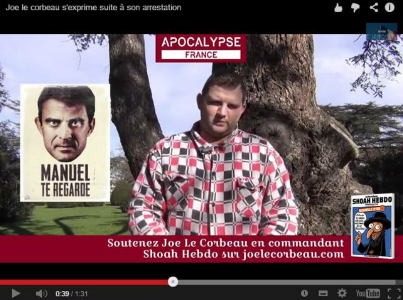 Quenelle Ozar Hatorah. Joe Le Corbeau réplique