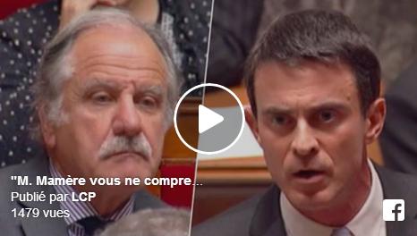 Violent échange entre Noël Mamère et Manuel Valls