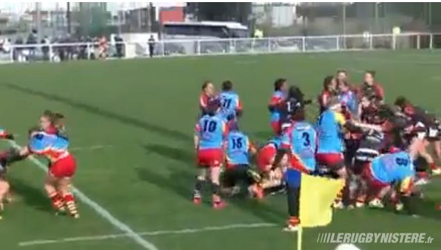 Rugby bagarre générale entre les filles de l&rsquo;USAP et du Stade Toulousain