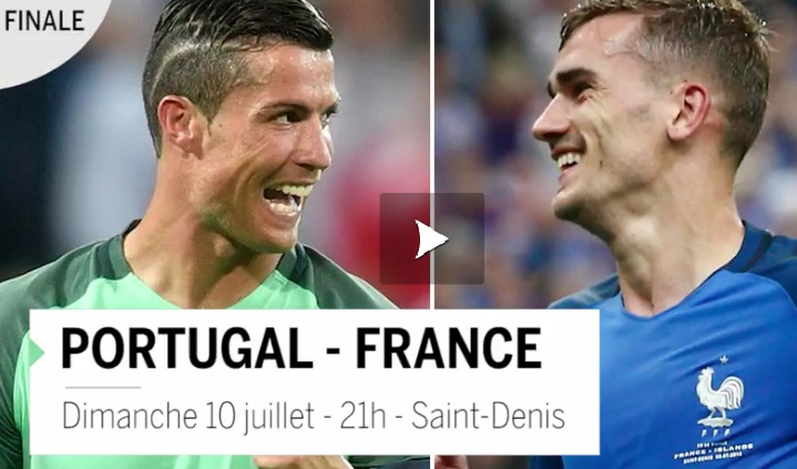 Le Portugal affronte la France, pays hôte de l’Euro, en finale. La Seleção parviendra-t-elle à battre enfin les Bleus et à remporter son premier titre européen ? L’équipe de France va-t-elle s’offrir son troisième sacre et ainsi égaler l’Allemagne et l’Espagne ? Ce qu’il faut savoir avant de voir la finale en deux minutes.