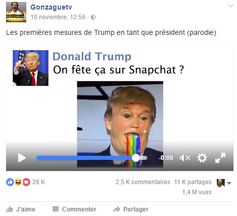 La parodie des Premières Mesures du président Trump, mega buzz