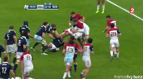France Ecosse (22-16) 1ere victoire fébrile de la France dans le tournoi 2017