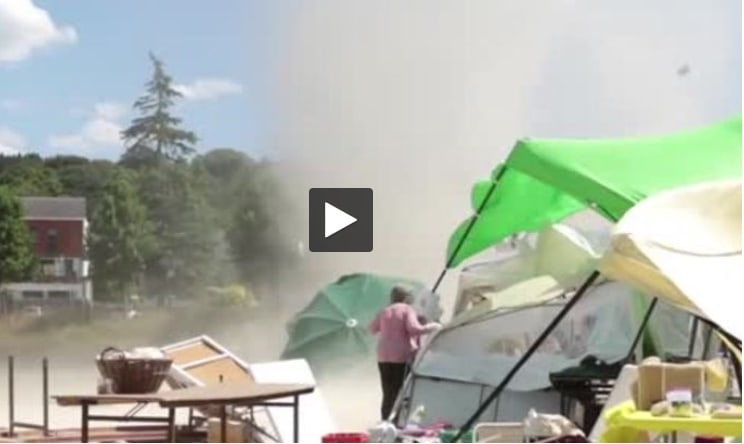 Landernau. Dust Devil, impressionnant tourbillon