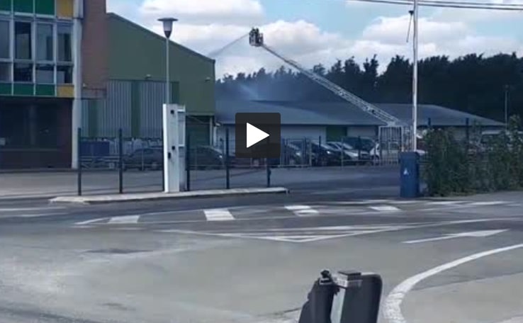 Nord. incendie dans une usine Bonduelle
