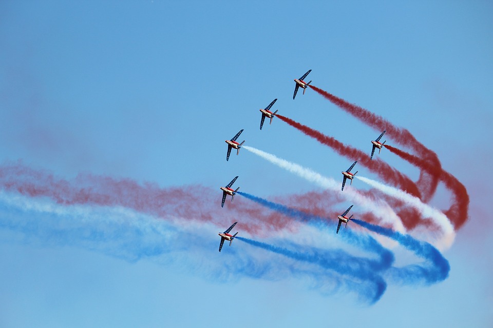 Amiens. La patrouille de France en répétition