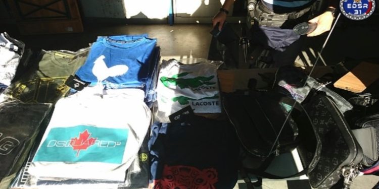 Adidas - Lacoste - Dior- Prada Kenzo Vuitton - saisies de contrefaçons au sud de Toulouse