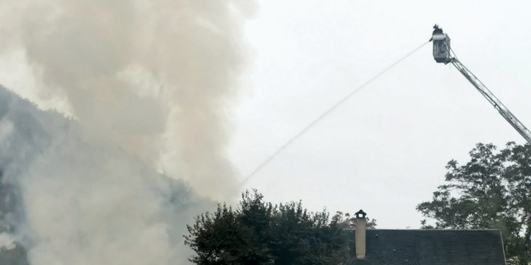 Dans le Lot un violent incendie mobilisé les pompiers plus de 24 heures