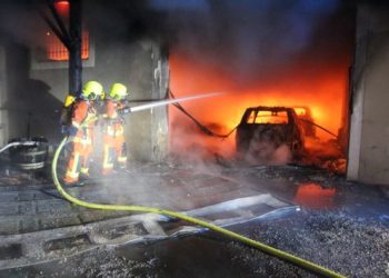 Près d'Albi important incendie d'un garage