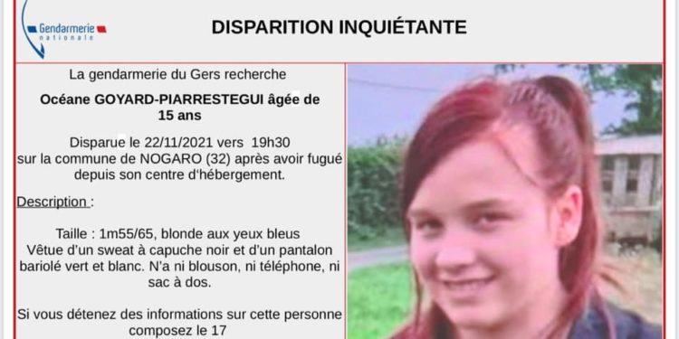 Nouvel appel à témoins après une fugue de mineure dans le Gers