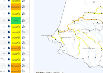 Météo France maintient le Gers et les Hautes Pyrénées en alerte vigilance orange