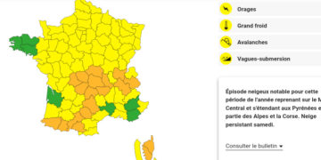 Neige Verglas, l'alerte météo vigilance Orange prolongée dans 5 départements d'Occitanie