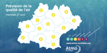 Demain, jeudi, l'indice de la qualité de l'air devrait être dégradé sur la région en raison des concentrations en ozone.