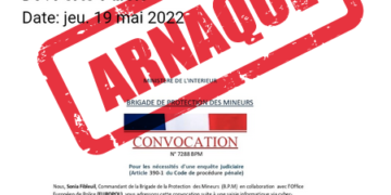 La police des Hautes Pyrénées vient de relayer une alerte émanant de la police nationale concernant un nouveau type d'arnaque par internet. Et cette fois ci elle concerne le ministère de l'intérieur puisqu'il s'agit de convocations policières envoyés par mail. "La #PoliceNationale n’envoie pas de convocation par mail et ne demande pas de cette manière des explications à une personne suspectée de crimes et délits. Ceci est une arnaque !" indique le compte facebook de la police ce vendredi. Ces fausses convocations ont souvent pour motif des faits de pédopornographie ou autres délinquance sexuelle commise via internet. Les auteurs de l'arnaque demande en outre des informations personnelles par retour de mail. La police indique que cette tentative d'arnaque peut faire l'objet d'un dépôt de plainte de la part des victimes.