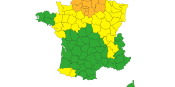 Météo France place 17 départements du Nord de la France en alerte vigilance Orange