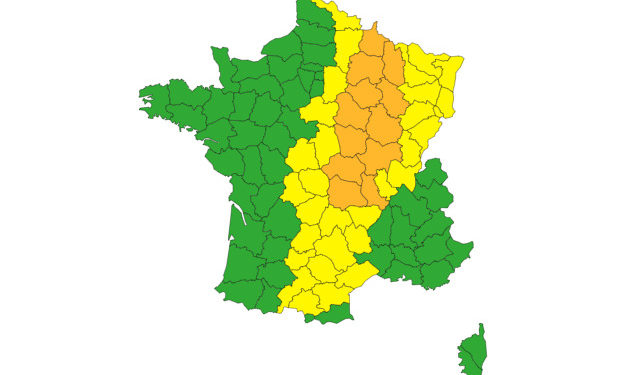 Orages - 12 départements en vigilance orange, la Haute Garonne en vigilance jaune