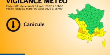 Canicule - 4 départements en alerte vigilance orange, la Haute Garonne en alerte jaune