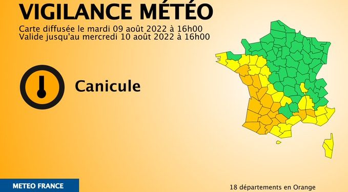 Canicule - Météo France place Toulouse et la Haute Garonne en alerte vigilance orange