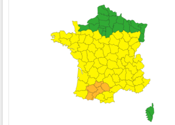 Orages Violents, Météo France élève l'alerte en vigilance orange à Toulouse et en Haute Garonne