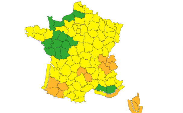 Gers et Hautes Pyrénées placés en alerte météo vigilance orange