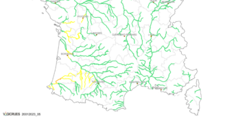 Le département de la Haute Garonne reste placé en alerte météo vigilance jaune ce vendredi pour risques : crues inondations, avalanches et neige verglas. Un seul département de France est alerte météo de niveau orange : Les Landes. Avec une origine qui remonte notamment aux Pyrénées. C'est en effet en raison des crues et inondations provoquées par l'Adour. Les affluents de la Garonne restent sous surveillance Cette alerte est valable jusqu'à vendredi minuit et pourrait être prolongée pour "Risque de crue génératrice de débordements importants susceptibles d’avoir un impact significatif su la vie collective et la sécurité des biens et des personnes" comme l' indique Vigicrues le site étatique de contrôle des inondations. Il est à noter que les affluents de la Garonne : Gers, Arrats, Gimone Save, et Baïse reste en alerte de niveau jaune.