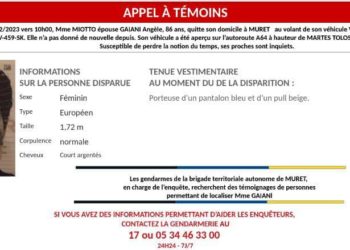 Une octogénaire disparue entre Toulouse et Tarbes les gendarmes lancent un avis de recherche