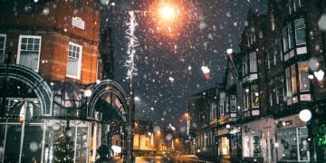 La neige sur Toulouse ce lundi