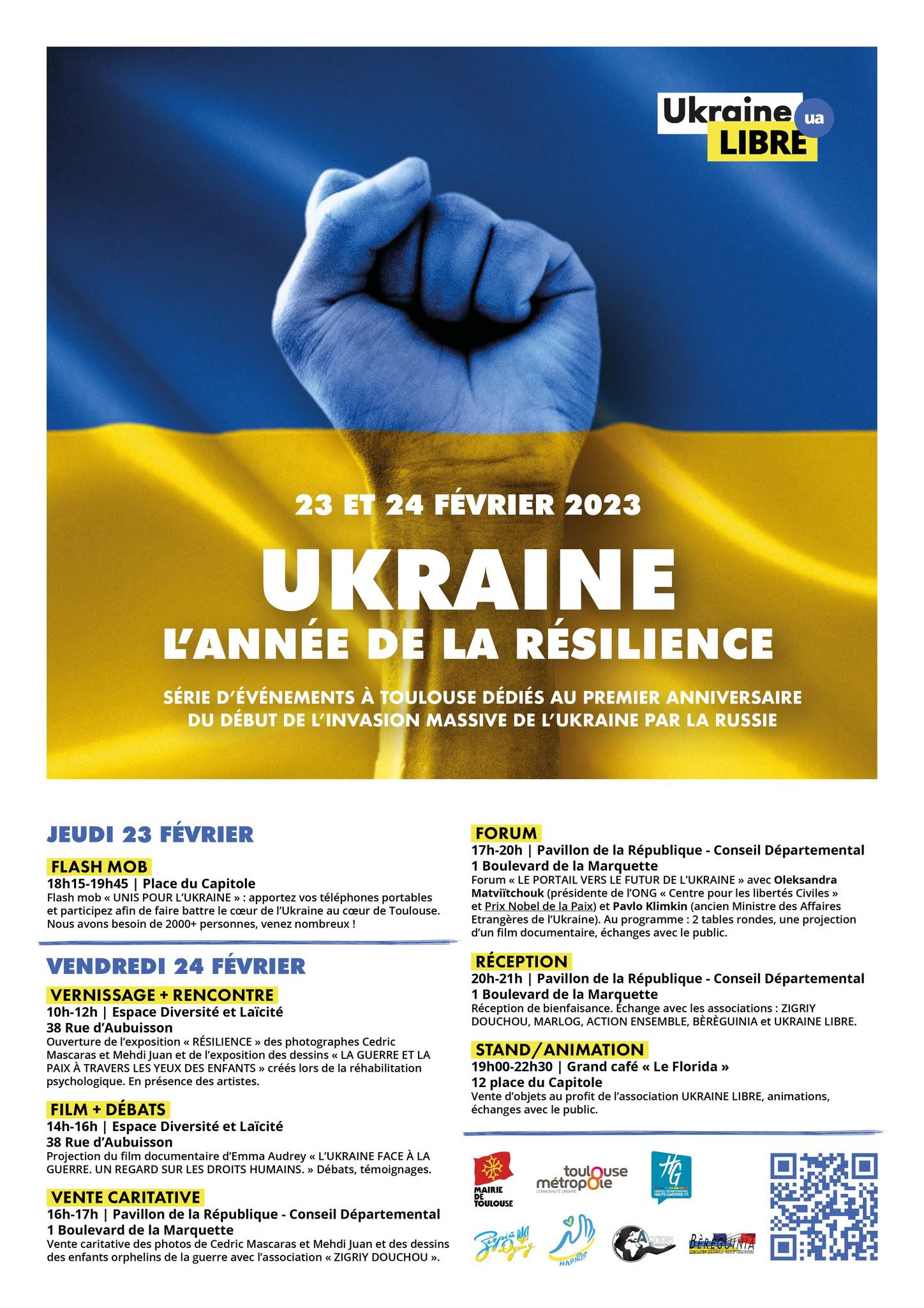 Ukraine Libre 1 an de guerre en Irak Programme TOulouse