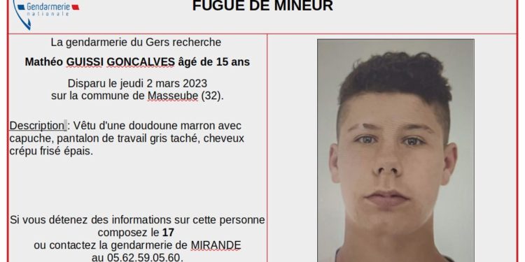Avis de recherche à Toulouse après la disparition d'un adolescent de 15 ans