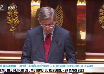 Motion de censure, la fin du discours de Charles de Courson censuré