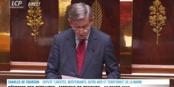 Motion de censure, la fin du discours de Charles de Courson censuré
