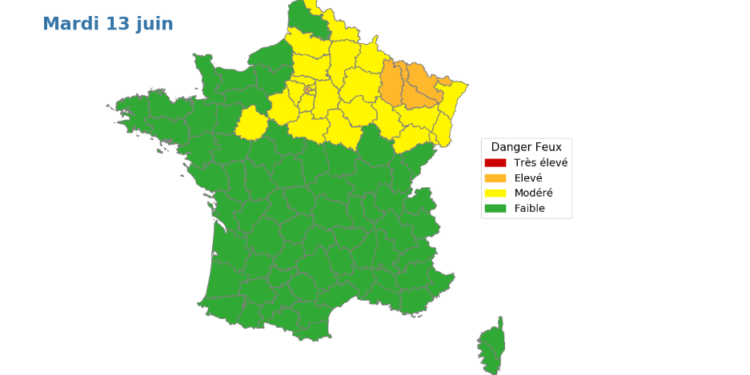 Météo des forêts, 2 départements en alerte orange