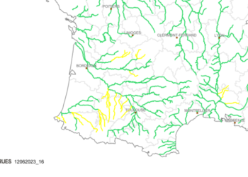 Crues Inondations, la Haute Garonne passe en alerte vigilance jaune