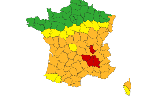 Météo France place 4 départements en alerte rouge canicule