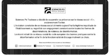 Pourquoi Sciences Po Toulouse quitte X ex réseau Twitter