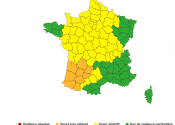 Orages Violents, 9 départements du sud ouest en alerte vigilance orange