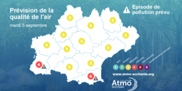 Forte pollution de l'air dans 2 départements d'Occitanie