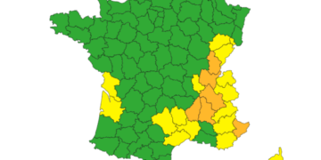 Tempête Bernard, Météo France place 6 départements en alerte vigilance orange
