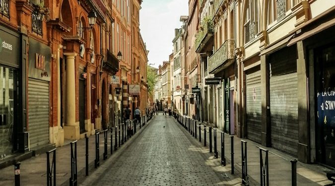 La rue Saint Rome interdite à la circulation à Toulouse