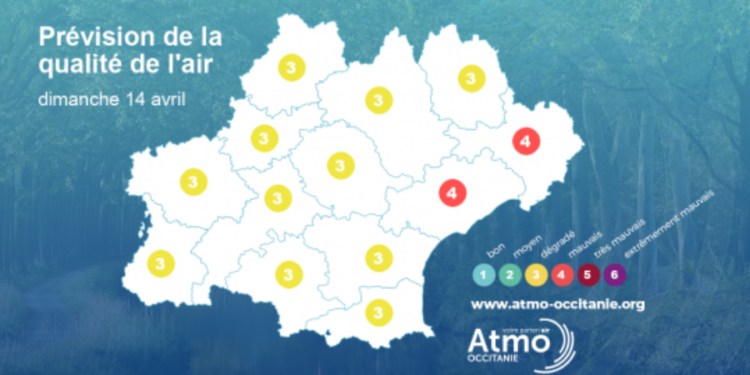 Air pollué à l'ozone ce dimanche à Toulouse et toute l'Occitanie