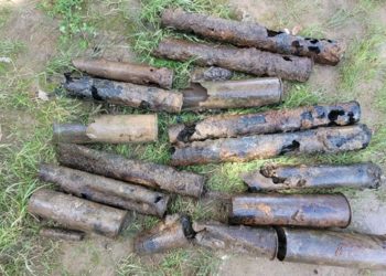 12 obus de la 2e guerre mondiale découverts dans le fleuve Hérault