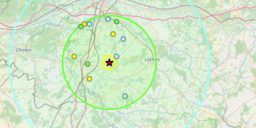 Tremblement de terre au sud de Tours