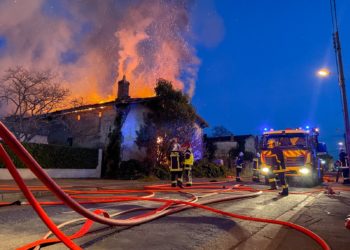 Toulouse, une maison entièrement détruite dans un incendie