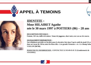 Les recherches se poursuivent pour retrouver la Joggeuse disparue dans la Vienne