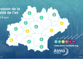 Concentration en Ozone : air de qualité "dégradée" à Toulouse