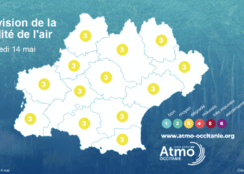 Ozone à Toulouse - air de qualité dégradée en Haute Garonne ce mercredi