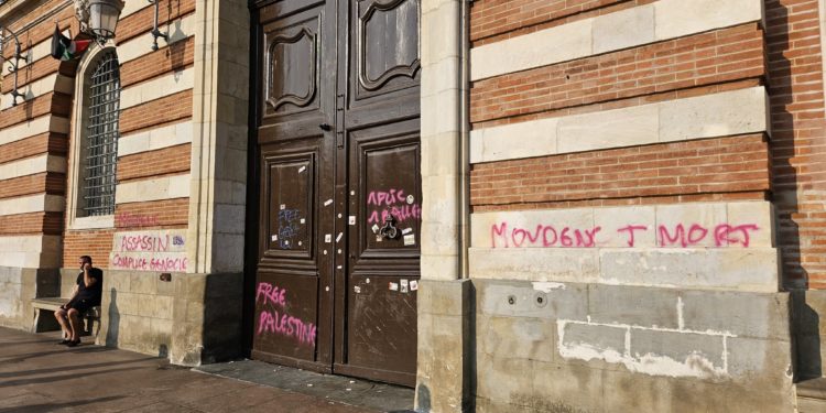 Menaces de mort à l'encontre de Jean Luc Moudenc lors de la manifestation "pour libérer la Flottille" en route pour Gaza