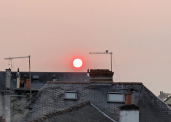 Une partie du sud ouest sous un ciel de fumées des incendies en Espagne
