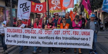 Encore une forte mobilisation ce 2 Octobre à Toulouse à l'appel de l'intersyndicale