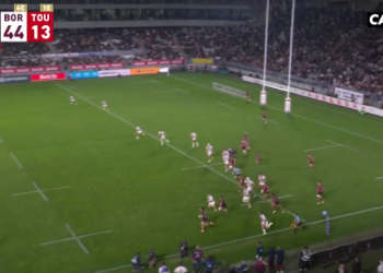 Rugby, revoir le magnifique essai de Kalvin Gourgues lors du match UBB Stade Toulousain