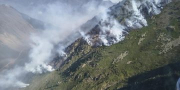 Un hélicoptère bombardier d’eau mobilisé pour un incendie près de Barèges